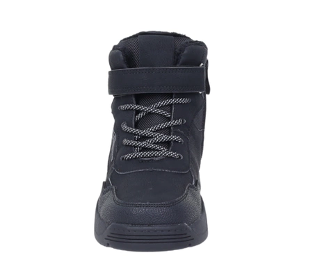 Ciepłe buty zimowe dla chłopca trzewiki dziecięce na rzepy NEWS