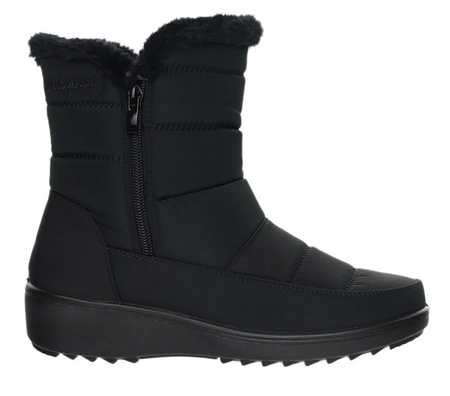 Ciepłe trzewiki zimowe damskie na zamek wodoodporne śniegowce UNISOFT