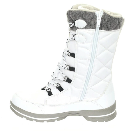 Śniegowce damskie białe wysokie wodoodporne American Club