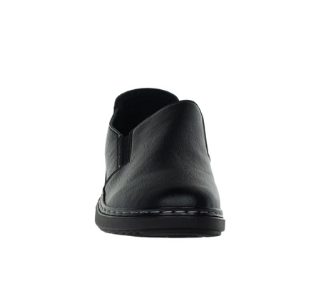 Komfortowe półbuty damskie czarne eleganckie płaskie Unisoft