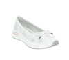 Sportowe białe czółenka damskie skórzane baleriny Jezzi