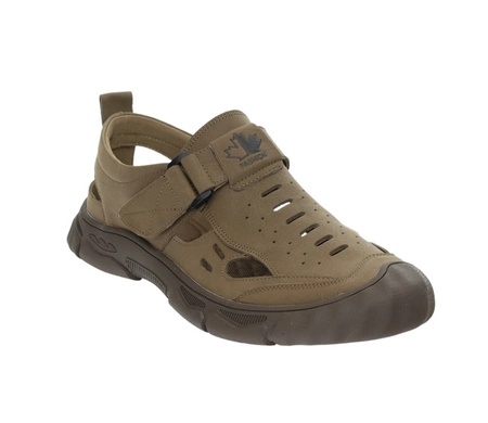 Oddychające półbuty męskie na lato sandały zabudowane American Club