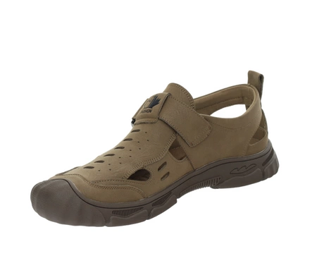 Oddychające półbuty męskie na lato sandały zabudowane American Club