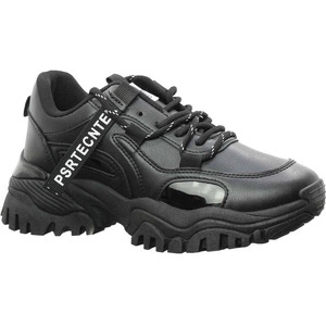 Czarne sneakersy damskie NEWS 21SP26-3925