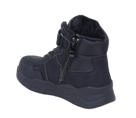 Ciepłe buty zimowe dla chłopca trzewiki dziecięce na rzepy NEWS