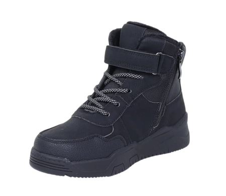 Ciepłe buty zimowe dla chłopca trzewiki dziecięce na rzepy NEWS