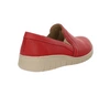 Czerwone skórzane półbuty wsuwane komfortowe i eleganckie Helios model 430