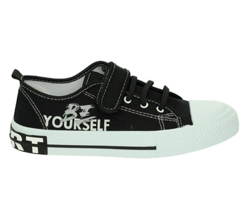 Wytrzymałe trampki szkolne dla chłopca wsuwane ze skórzana wkładką American Club