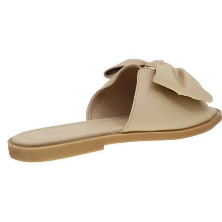 Cieliste klapki damskie płaskie Polskie Jezzi