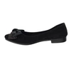 Baleriny damskie czarne zamszowe balerinki NEWS