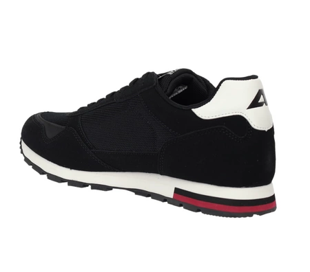 Czarne adidasy męskie lekkie i oddychające z wkładką MEMORY FOAM American Club