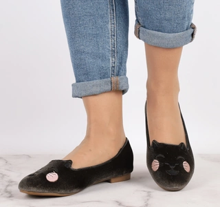 Balerinki damskie zamszowe buty płaskie Seastar