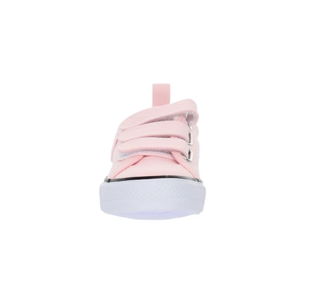 Trampki szkolne na rzepy pudrowy róż American Club