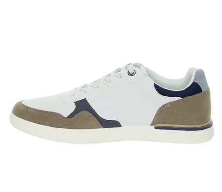 Białe adidasy męskie wygodne z profilowaną wkładką memory foam American Club