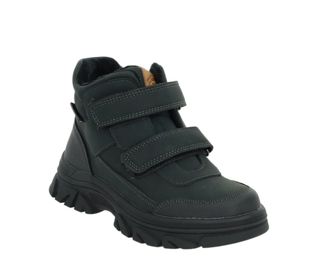 Buty chłopięce na zimę na rzepy ciepłe i wyższe do kostki American Club