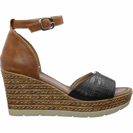 Sandały damskie na koturnie Boho Jezzi