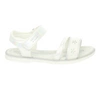 Białe eleganckie sandały dla dziewczynki ze skórzaną wkładką American Club