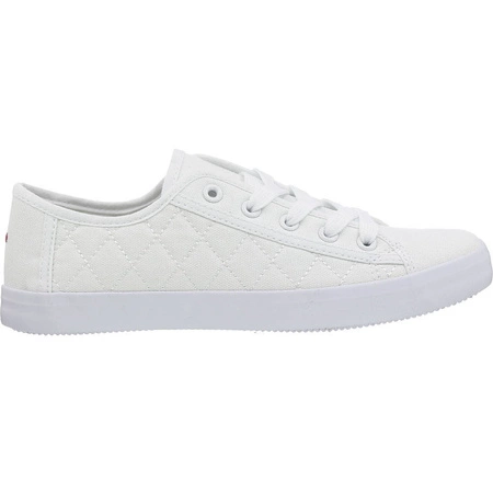 Białe trampki damskie pikowane szkolne tenisówki American Club