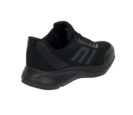 Czarne oddychające adidasy męskie sznurowane NEWS