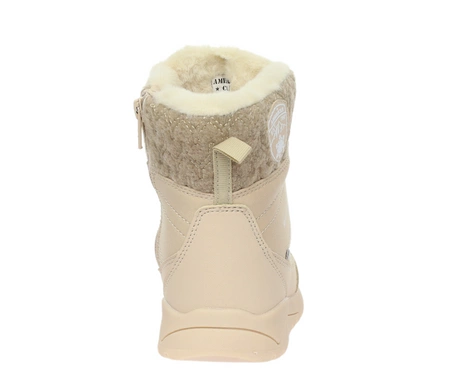 Beżowe eleganckie śniegowce damskie z membraną softshell American Club