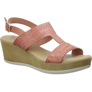 Sandały damskie na koturnie skórzane El Pimpi