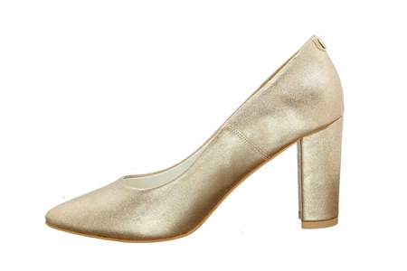 Złote czółenka na słupku Massimo Lucchesi