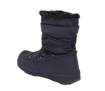 Czarne kozaki damskie śniegowce ciepłe i wodoodporne AMerican Club