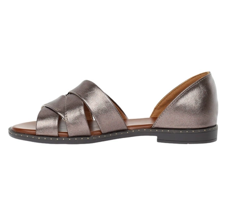 Płaskie sandały damskie z zabudowaną piętą Jezzi