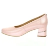  Czółenka damskie skórzane w kolorze perłowo/różowym Gino Fabiani
