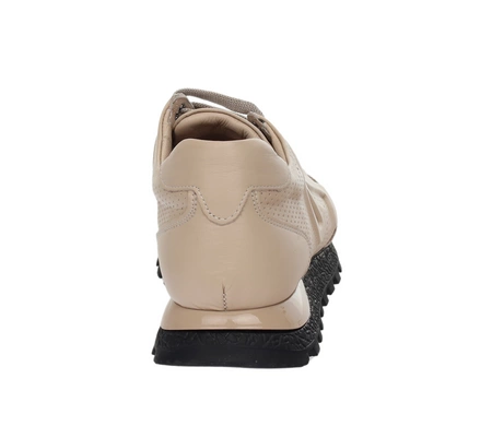 Skórzane adidasy damskie cieliste eleganckie MODO