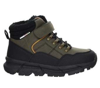 Wysokie trzewiki dla chłopca na rzepy i zamek ciepłe buty zimowe American Club
