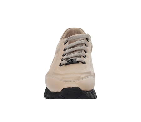 Skórzane adidasy damskie cieliste eleganckie MODO