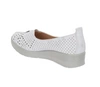 Srebrne czółenka damskie wsuwane buty wiosenne ażurowe Jezzi Comfort