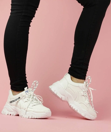 Białe sneakersy damskie adidasy NEWS