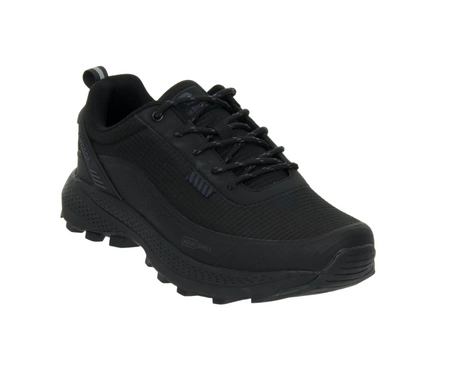 Czarne półbuty męskie sportowe nieprzemakalne buty rowerowe z odblaskami Mc Braun