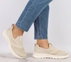 Beżowe półbuty damskie sportowe wsuwane slip-on NEWS