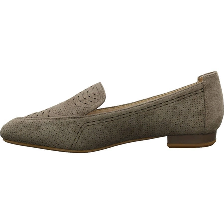 Zamszowe półbuty damskie czółenka płaskie Jezzi