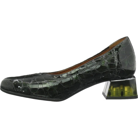 Eleganckie czółenka damskie skórzane obcas kaczuszka Gino Fabiani