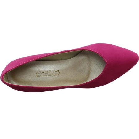 Czółenka zamszowe w kolorze fuksji Azali
