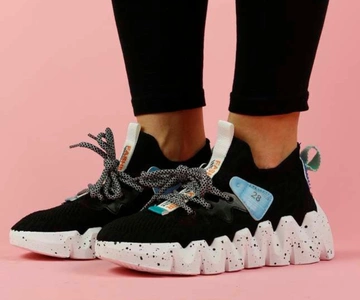 Sneakersy damskie na białej podeszwie SEASTAR