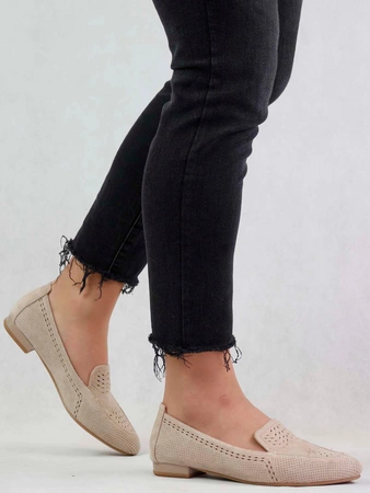 Eleganckie mokasyny damskie ażurowe Jezzi