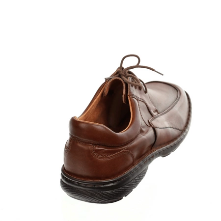 Komfortowe półbuty męskie ze skóry naturalnej garniturowe ŁUKBUT