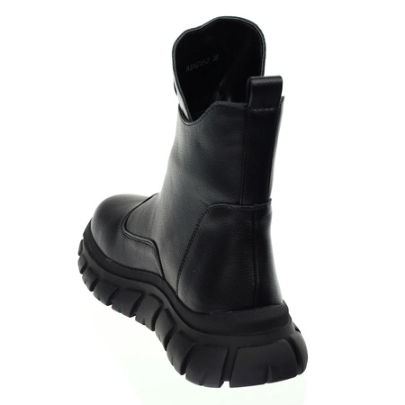 Czarne adidasy damskie botki sportowe Jezzi