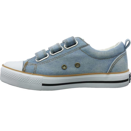 Adidasy dziecięce dżinsowe na rzepy trampki American Club