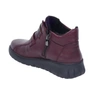 Bordowe trzewiki damskie zimowe na szerokie stopy komfortowe HELIOS 783
