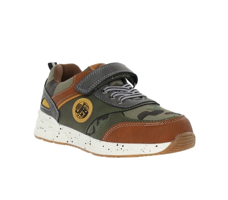 Buty dla chłopca na wiosnę na rzepy skórzana wkładka American Club