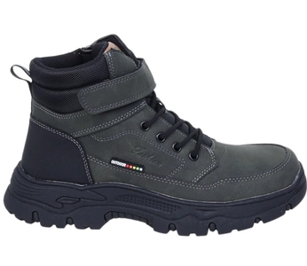 Ciepłe buty zimowe dla chłopca na rzepy trzewiki American Club