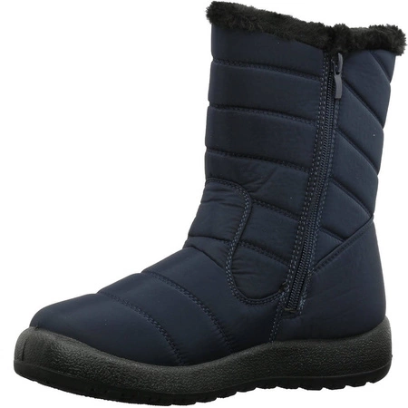 Damskie śniegowce granatowe wysokie wodoodporne Jezzi