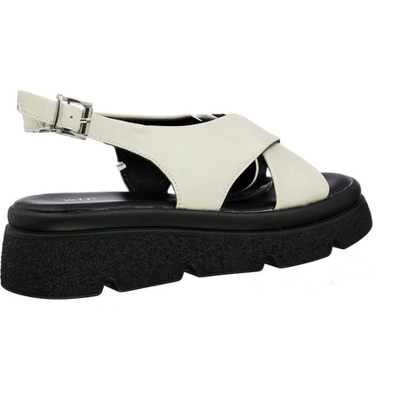 Sandały damskie płaskie na ciężkiej podeszwie Jezzi