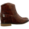 Botki kowbojki damskie brązowe z ukrytą koturną Jezzi